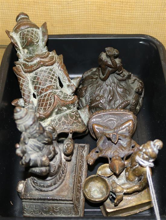 Oriental bronze figures
